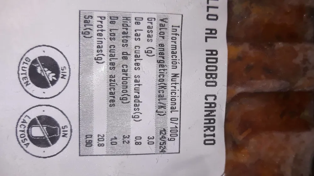Filete de pechuga de pollo al adobo canario