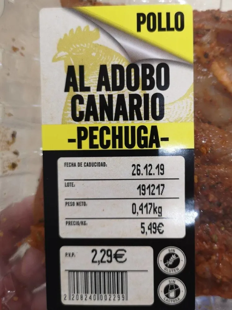 PECHUGA AL ADOBO CANARIO