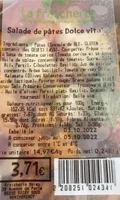 Salade de pates dolce vta