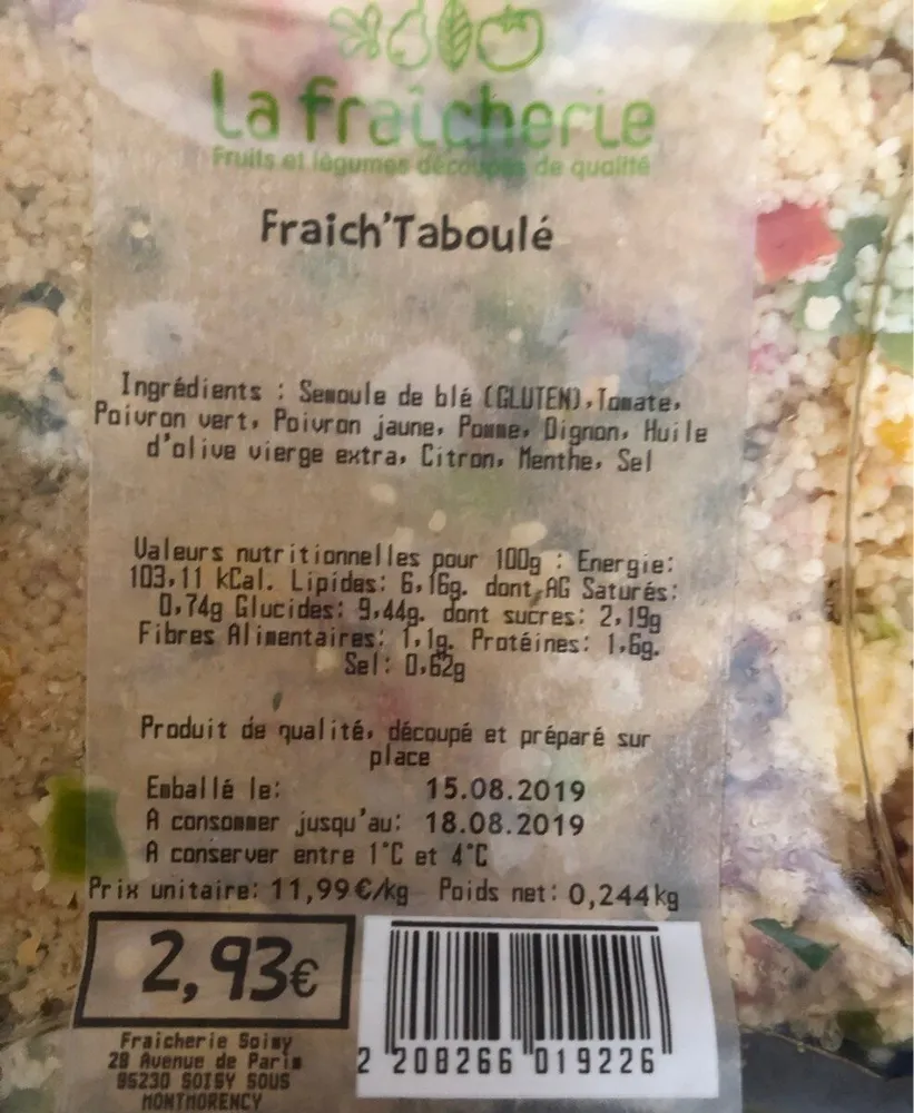 Fraich'taboulé
