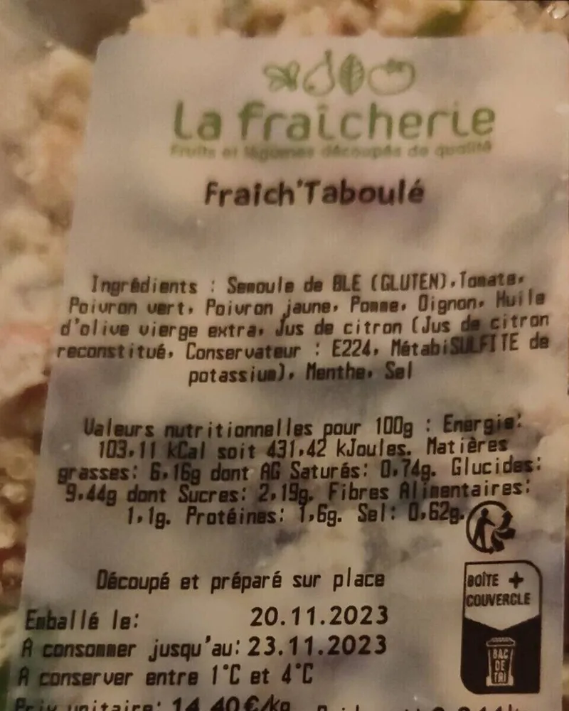 Fraich'Taboulé