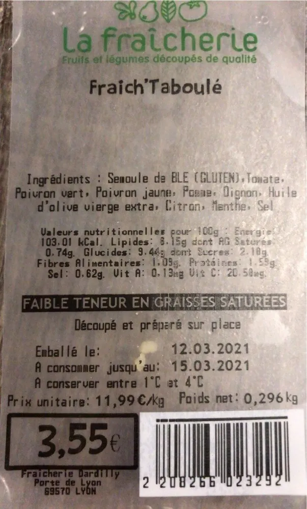 Fraich’taboule