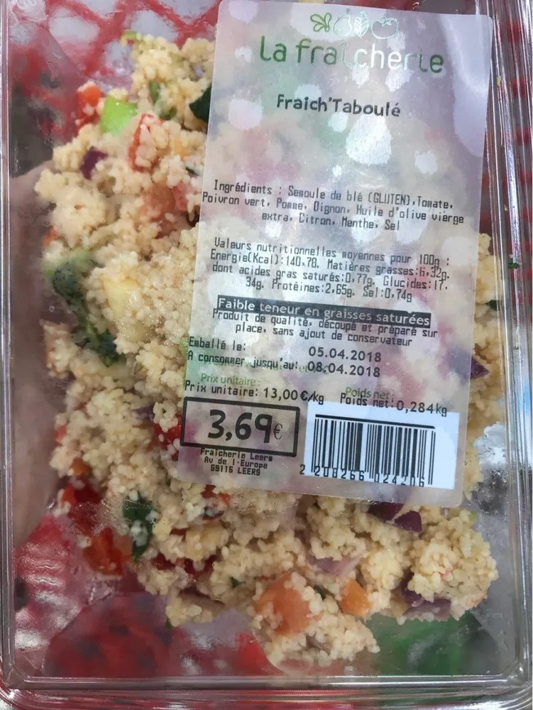 Fraich taboulé