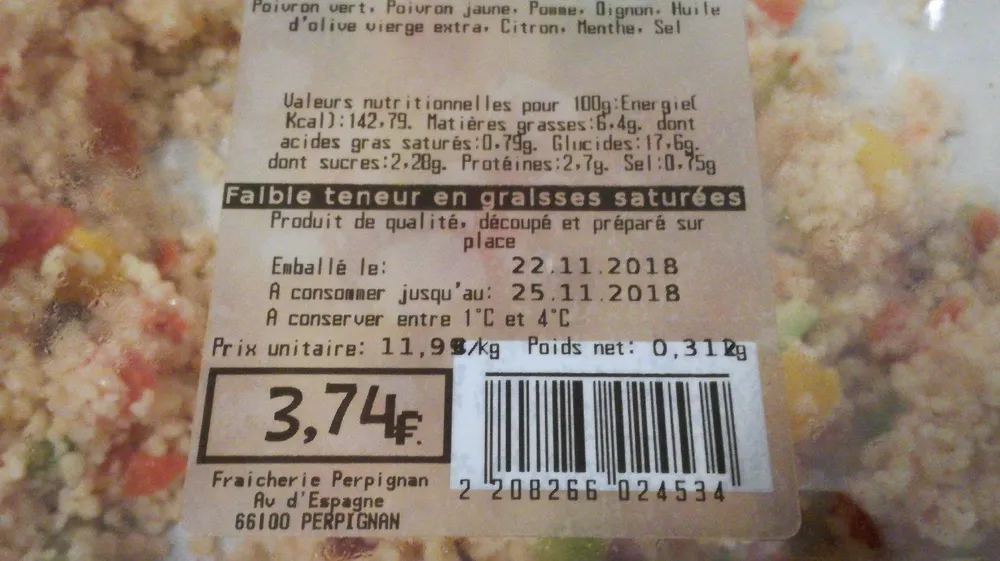 Fraich'taboulé
