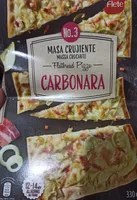 No. 3 Masa Crujiente Flatbread Pizza Carbonara