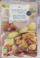 Premium gnocchi mit Käse und Steinpilzen
