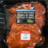 Schweinesteaks durchzogen