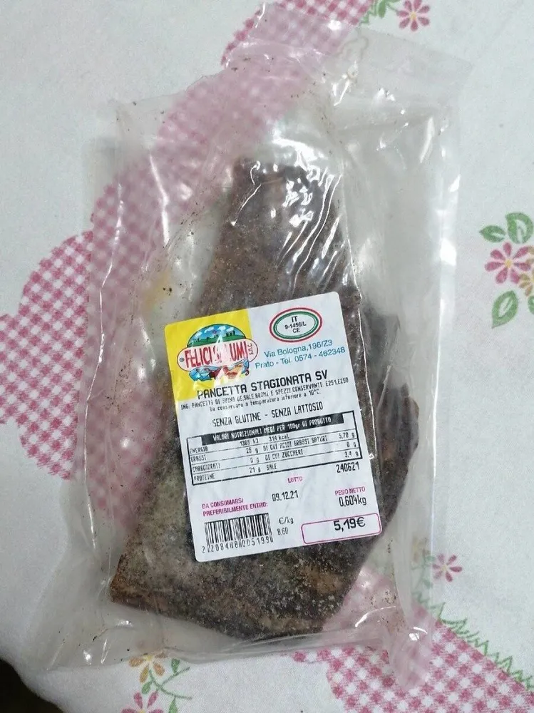 pancetta stagionata sv