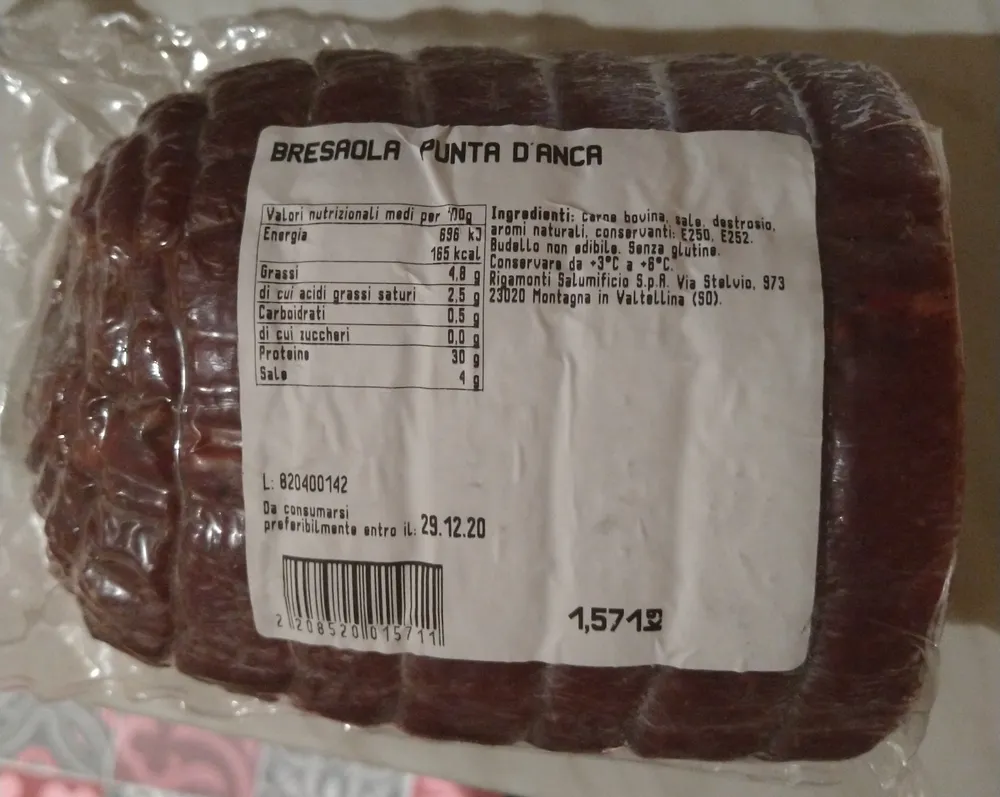 Bresaola punta d'anca