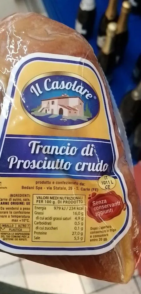 Trancio di prosciutto crudo