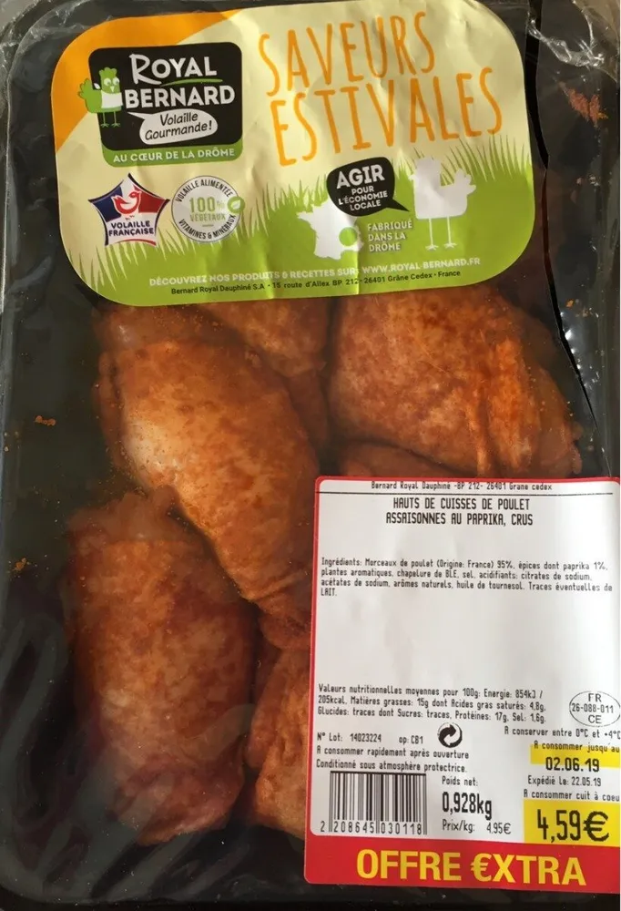 Hauts de cuisse de poulet