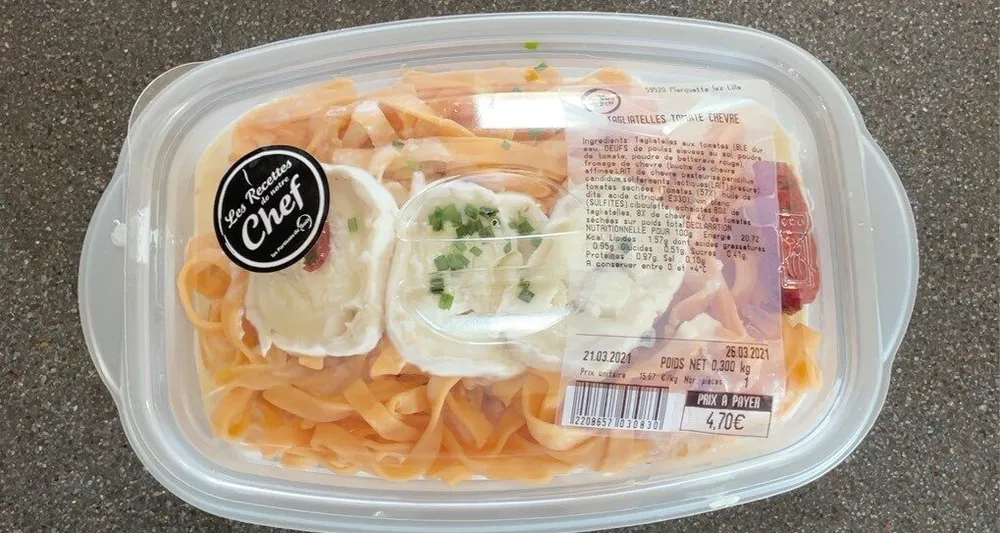 Tagliatelles tomate chevre