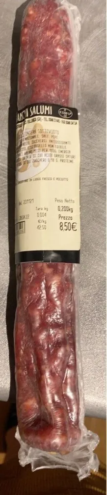 Salamella dolce intera sottovuoto