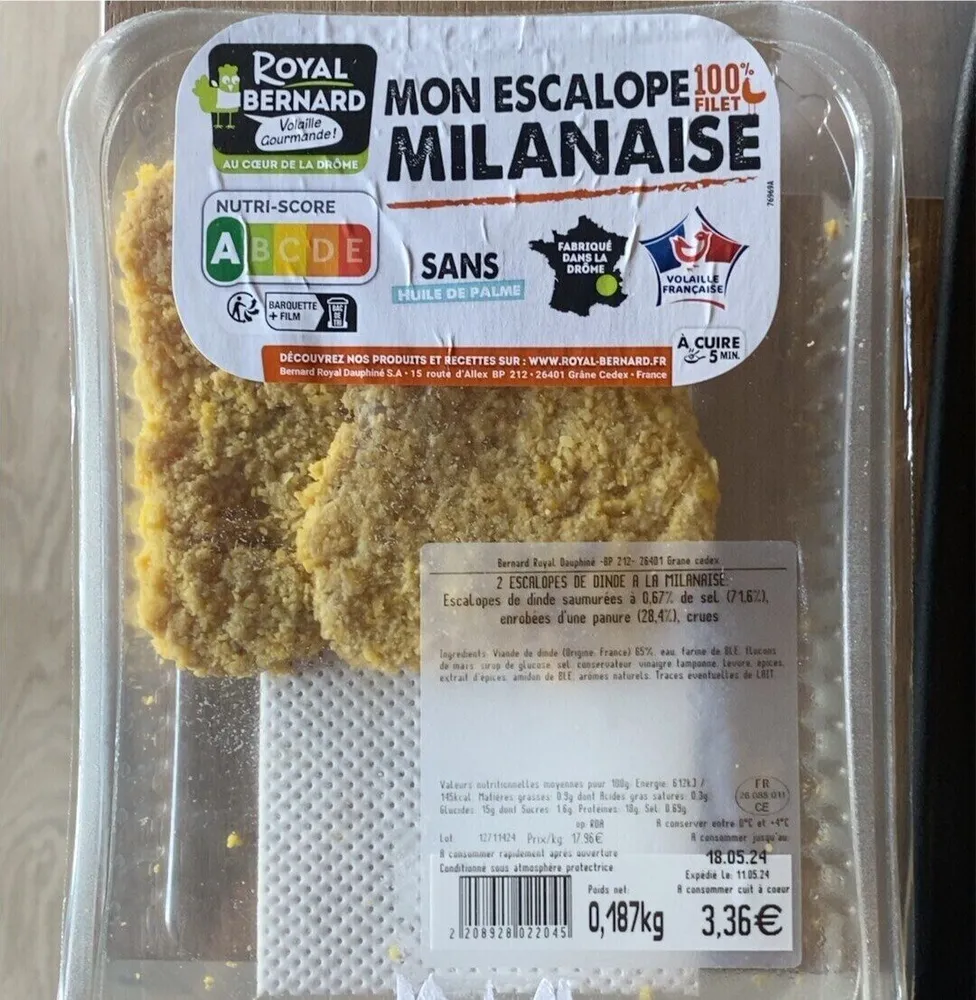 Mon escalope milanaise