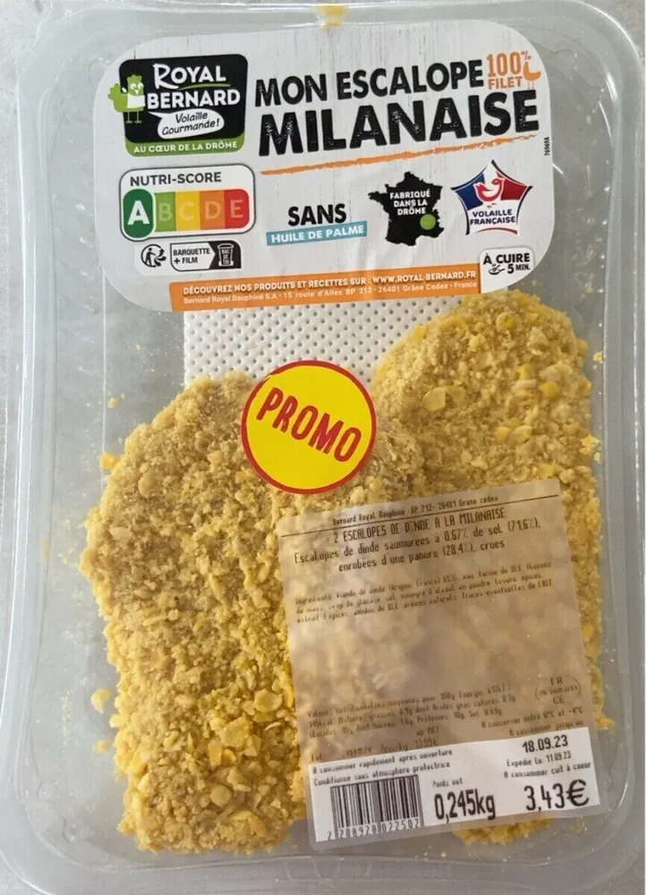 Mon escalope milanaise 100% filet