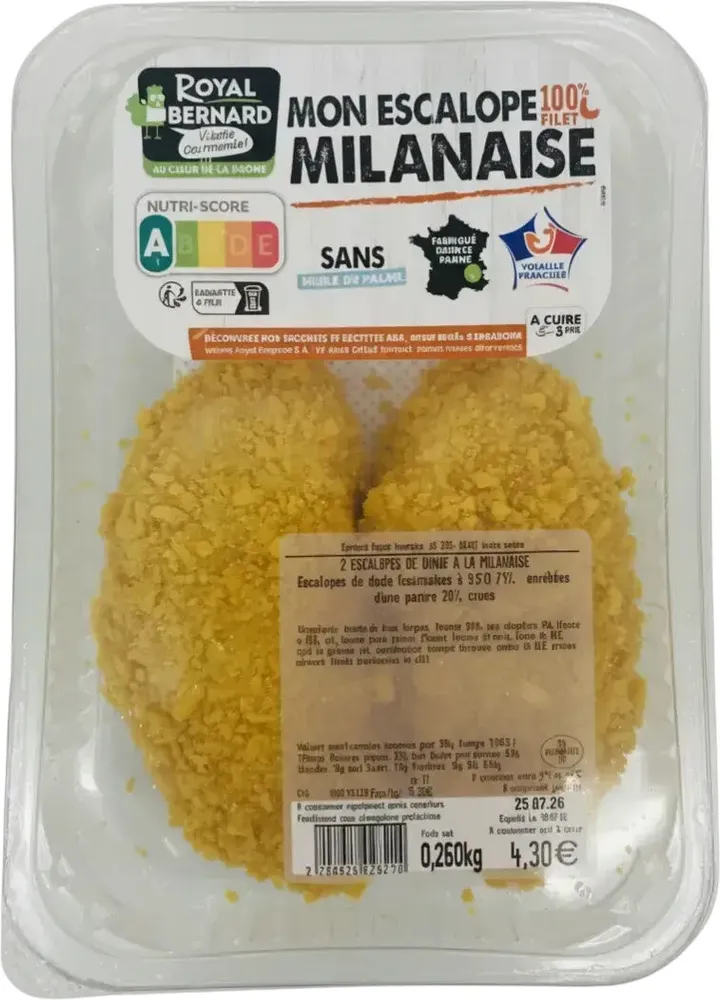 Mon escalope milanaise