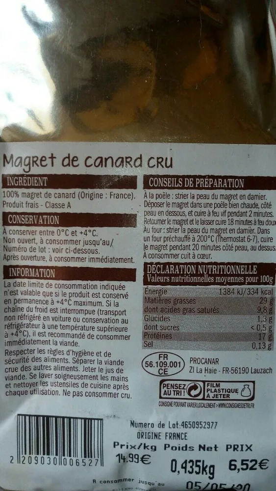 Magret de canard