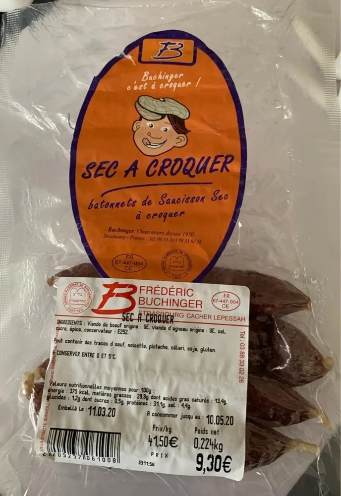 sec à croquer
