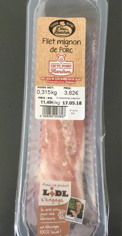 Filet mignon de porc