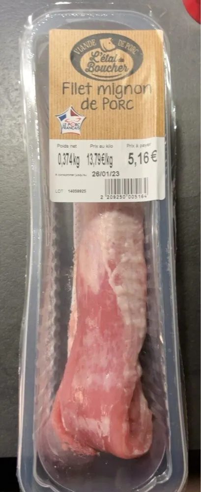 Filet mignon de porc