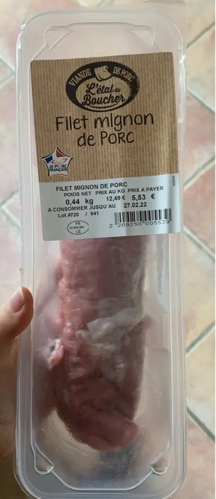 Filet mignon de porc