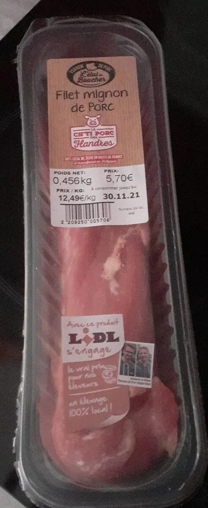 Filet mignon de porc