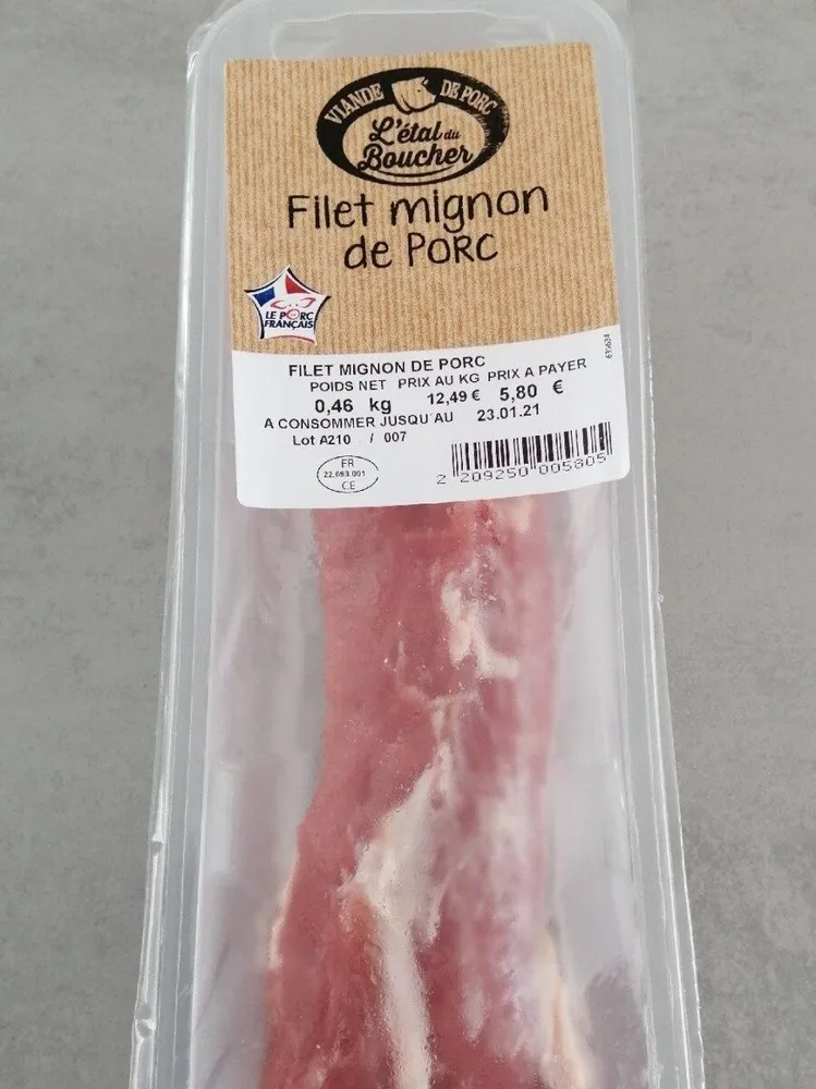 Filet mignon de porc