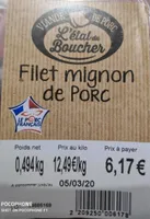 Filet mignon de porc