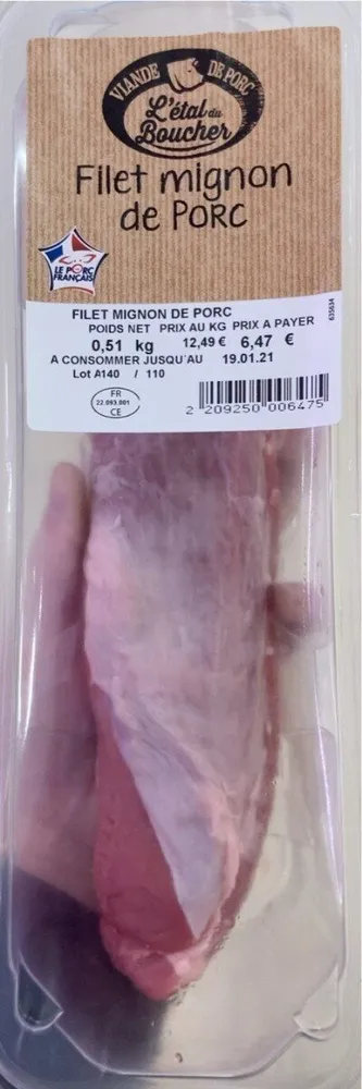 Filet mignon de porc
