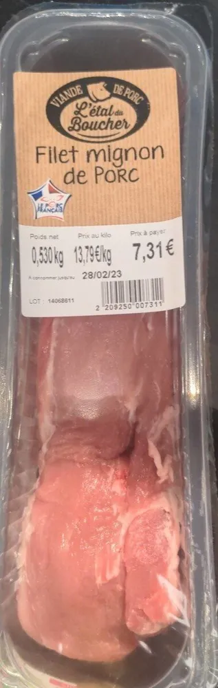 Filet mignon de porc