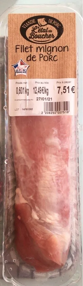 Filet mignon de porc