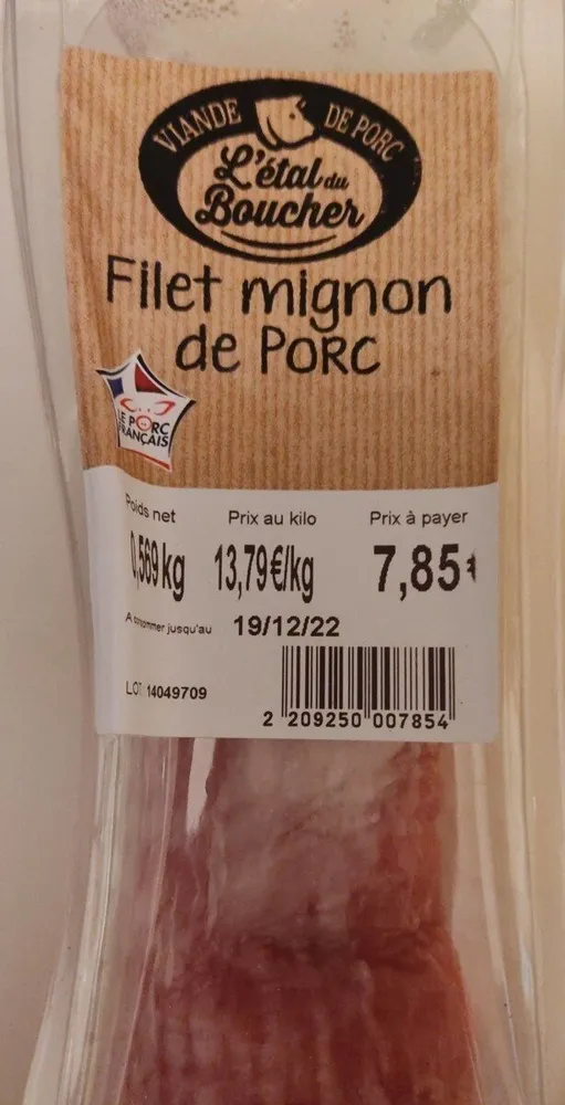 Filet mignon de porc
