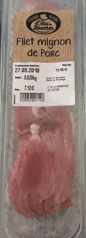Filet mignon de porc