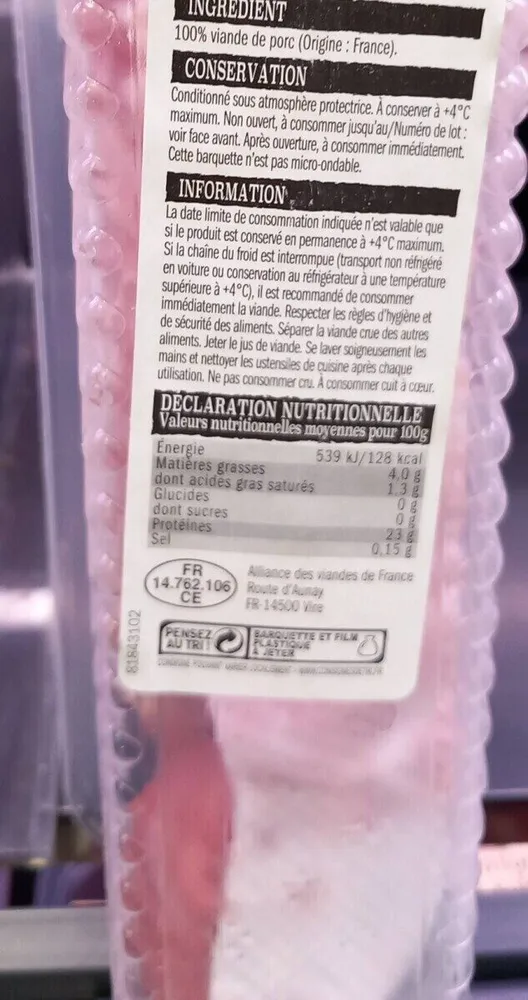 Filet mignon de porc
