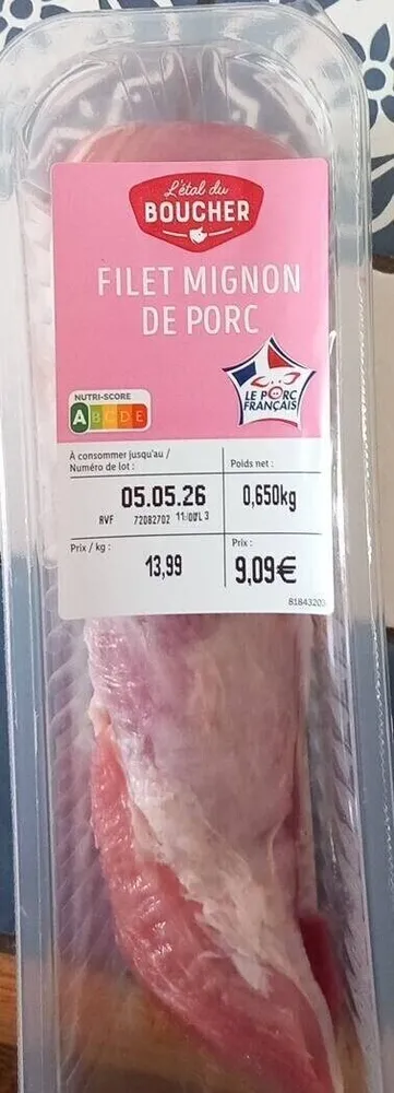 Filet mignon de porc
