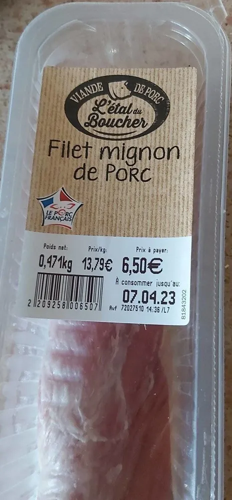Filet mignon de porc