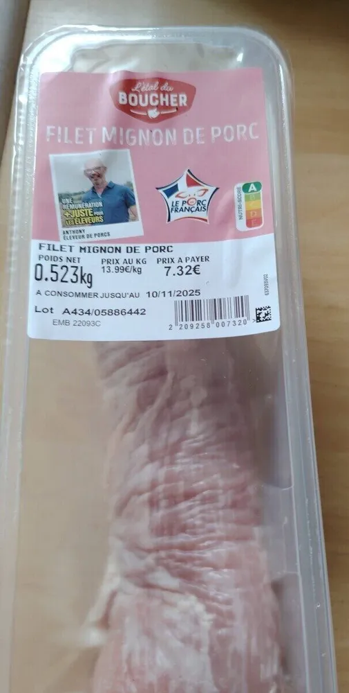 Filet mignon de porc