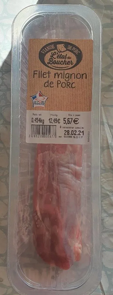 Filet mignon de porc