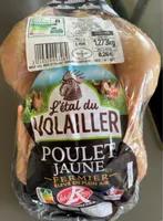 Poulet jaune fermier plein air