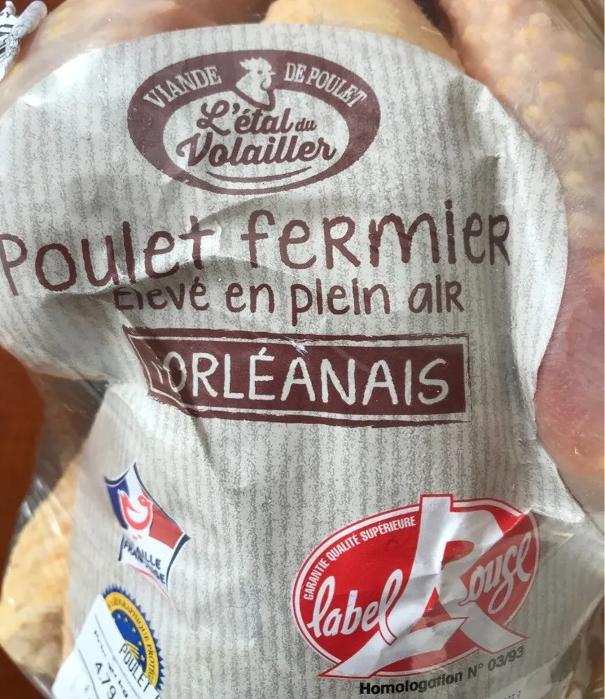 Poulet fermier l'Orléanais Label Rouge