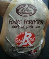 Poulet fermier elevé en plein air