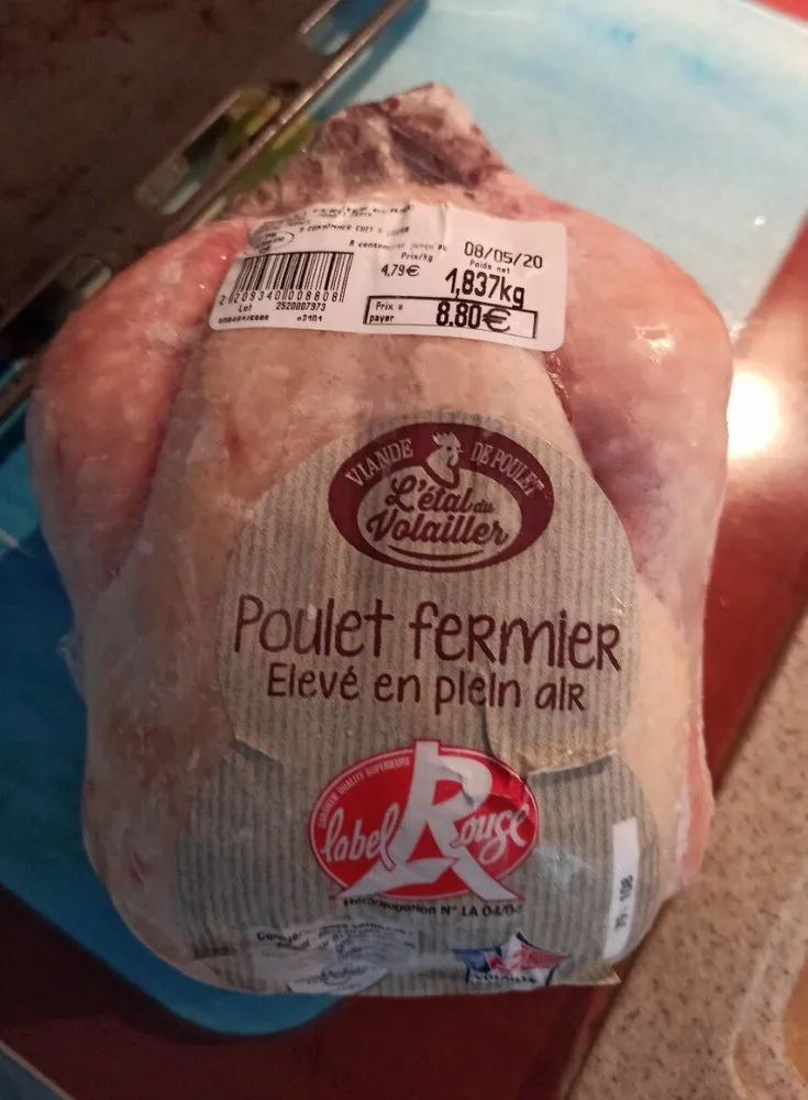 Poulet blanc fermier, Label Rouge.