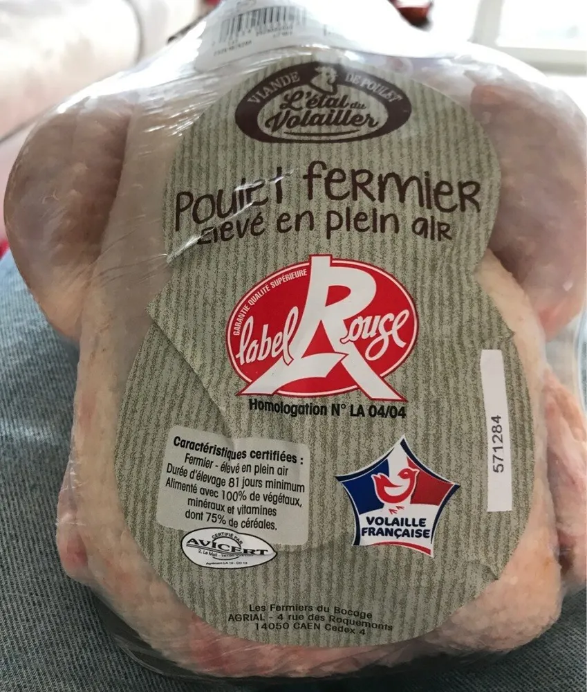 Poulet blanc fermier, Label Rouge