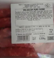 Salsiccia puro suino