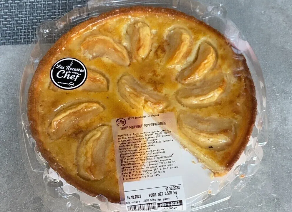 Tarte normande pommes