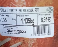 Poulet rôti les volailles du chef
