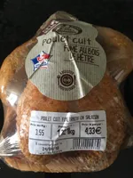 Poulet cuit fumé
