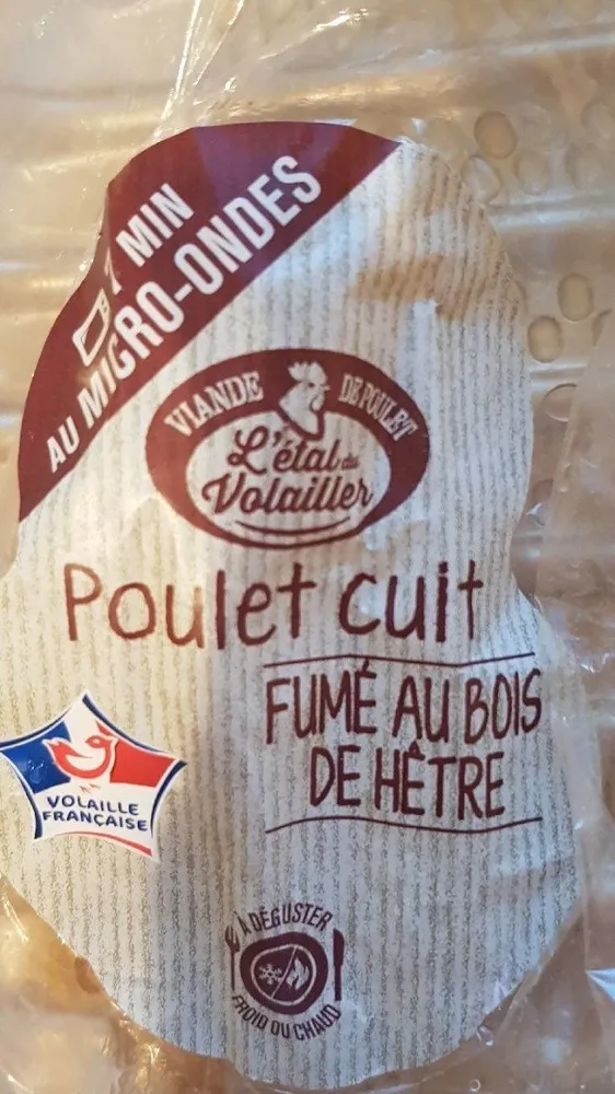 POULET CUIT FUMÉ AU BOIS DE HETRE