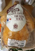 Poulet cuit fumé au bois de hêtre