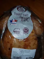 Poulet cuit fumé au bois de hêtre